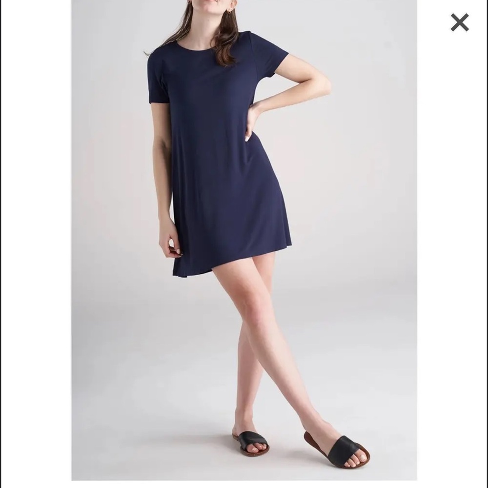 **TALL** American Tall Navy Swing Dress